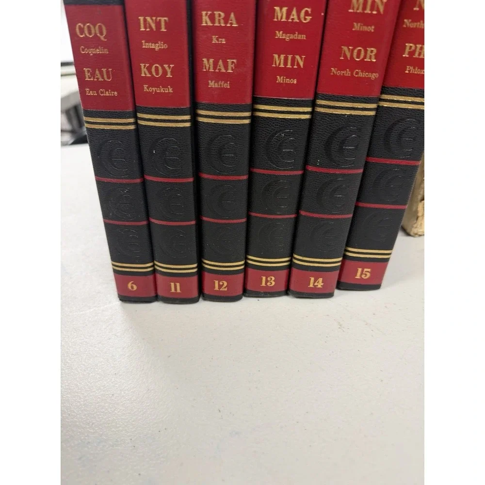 Collier's Encyclopedia 1962 6 & 11- 15Set Hardcover 6,11,12,13,14,15 Lot of 6